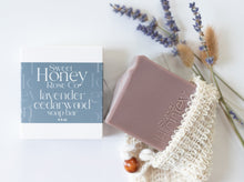 Load image into Gallery viewer, lavender cedarwood body soap