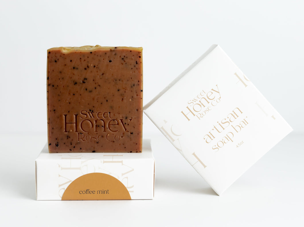 coffee mint body soap