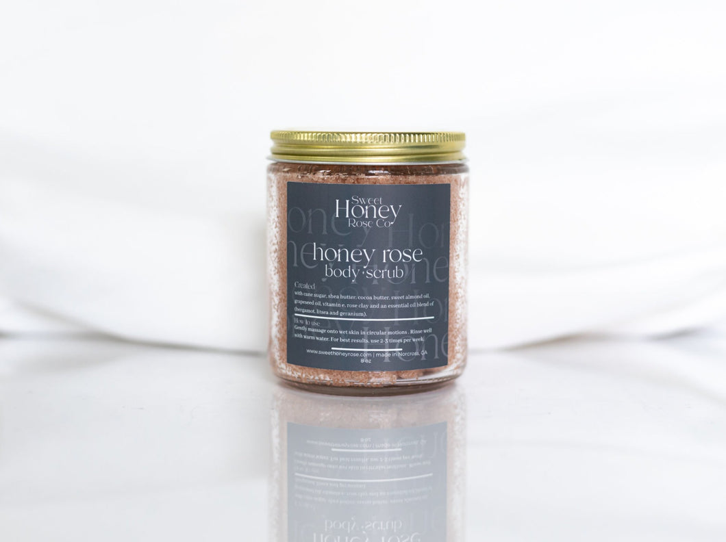 honey rose body scrub