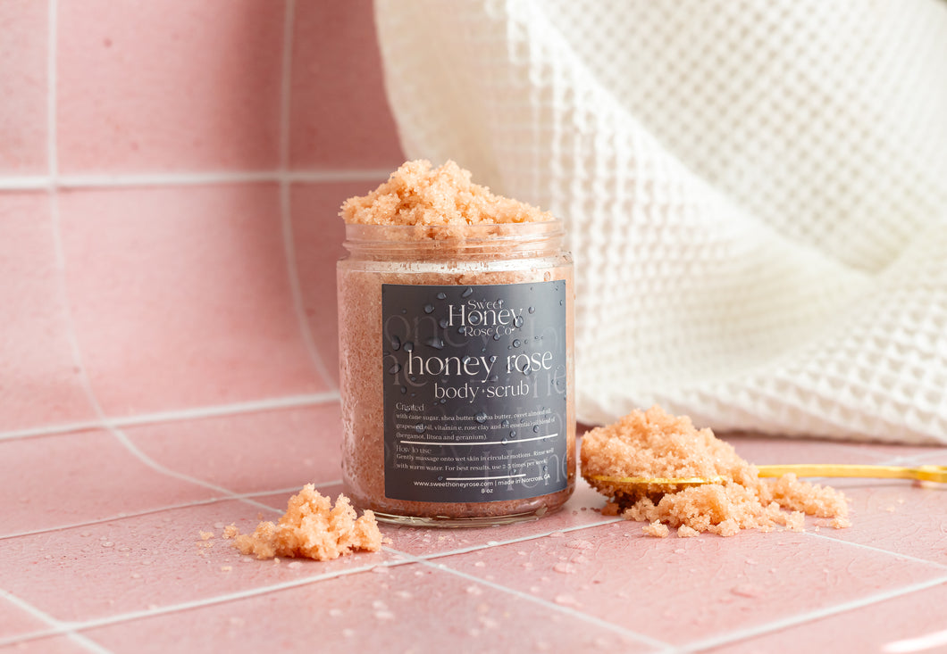 honey rose body scrub