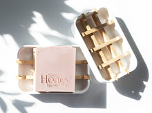 Load image into Gallery viewer, white bamboo soap dish
